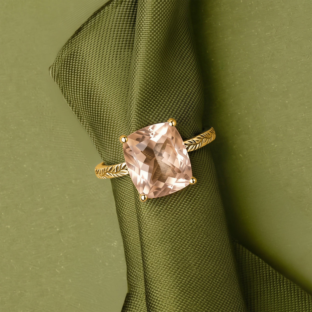 Champagne Quartz Ring - Glyptique