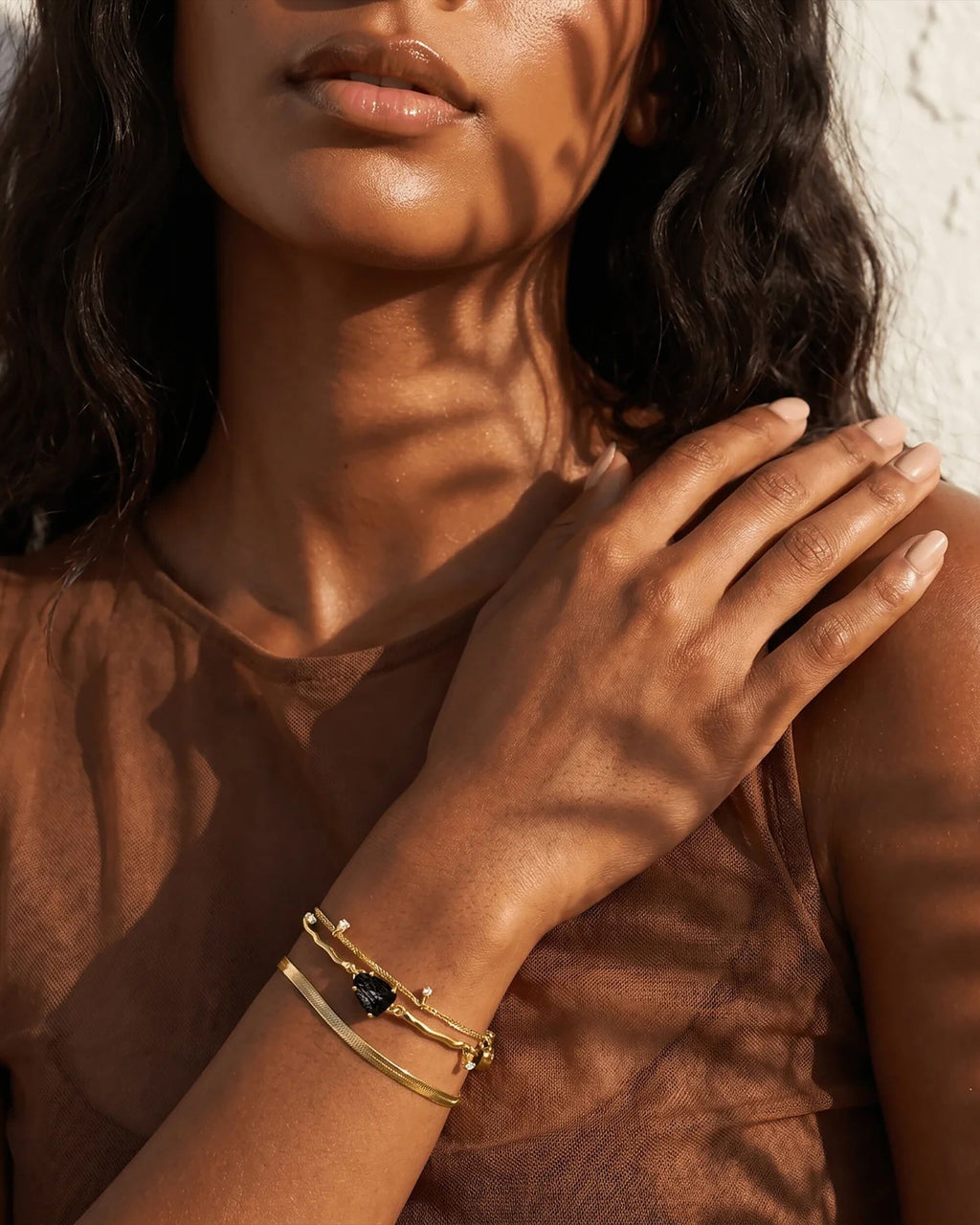 Black Obsidian Bracelet - Flow