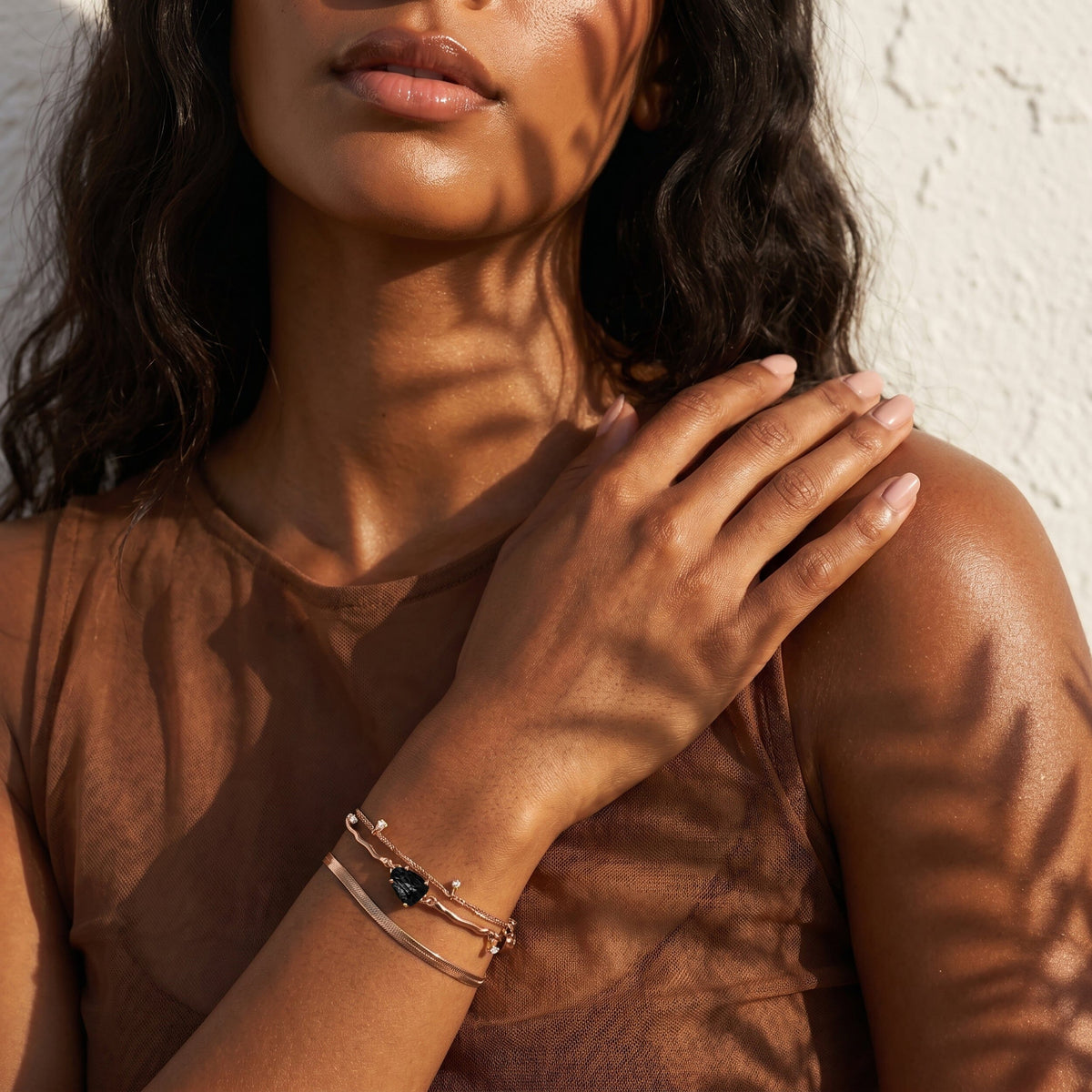 Black Obsidian Bracelet - Flow