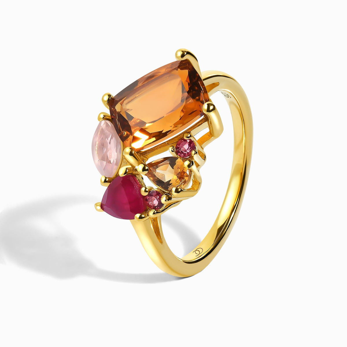 Citrine Ring - Mosaic