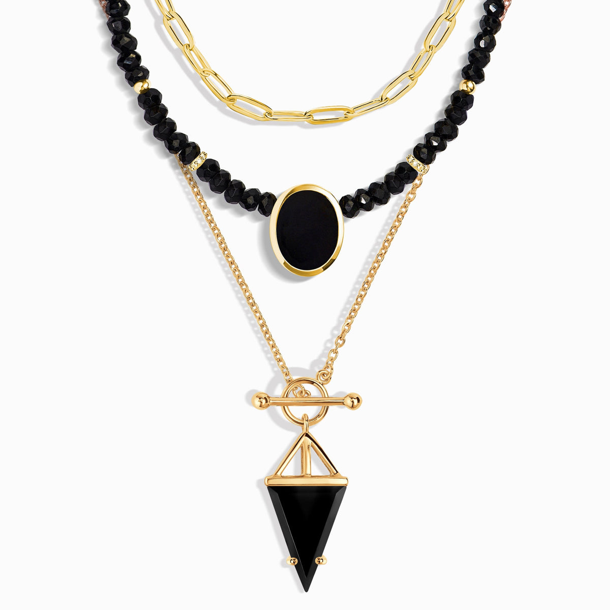 Enfolded & Heroine & Widelink Necklaces