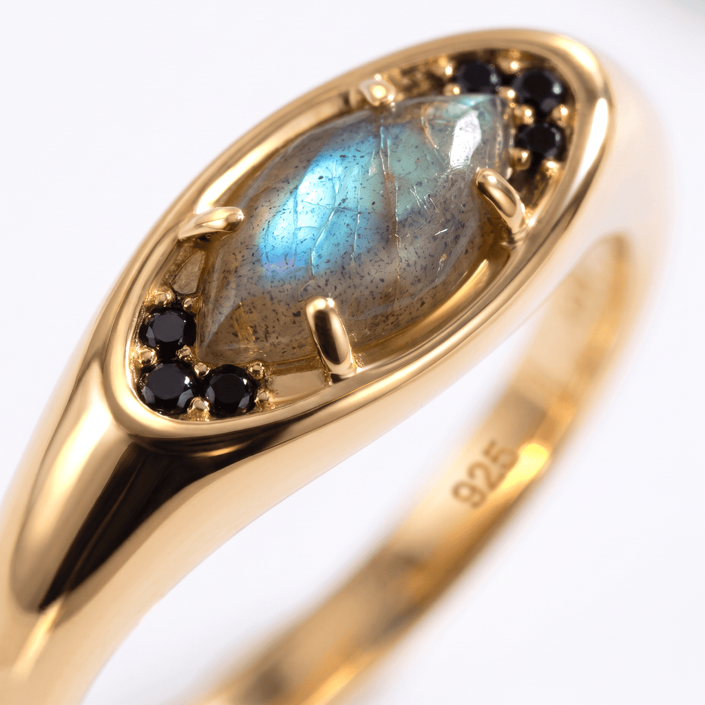 Labradorite Ring - Evil Eye