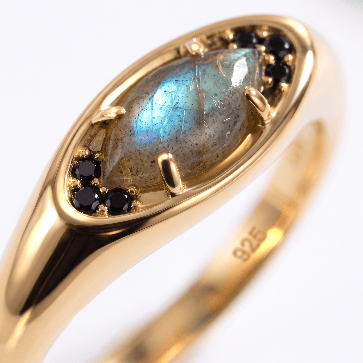 Labradorite Ring - Evil Eye
