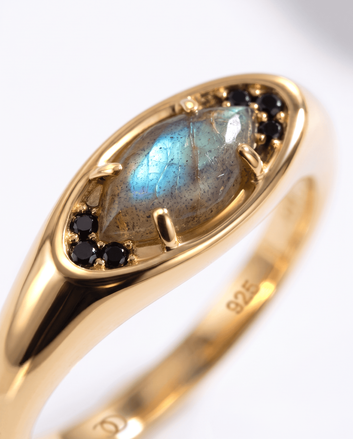 Labradorite Ring - Evil Eye