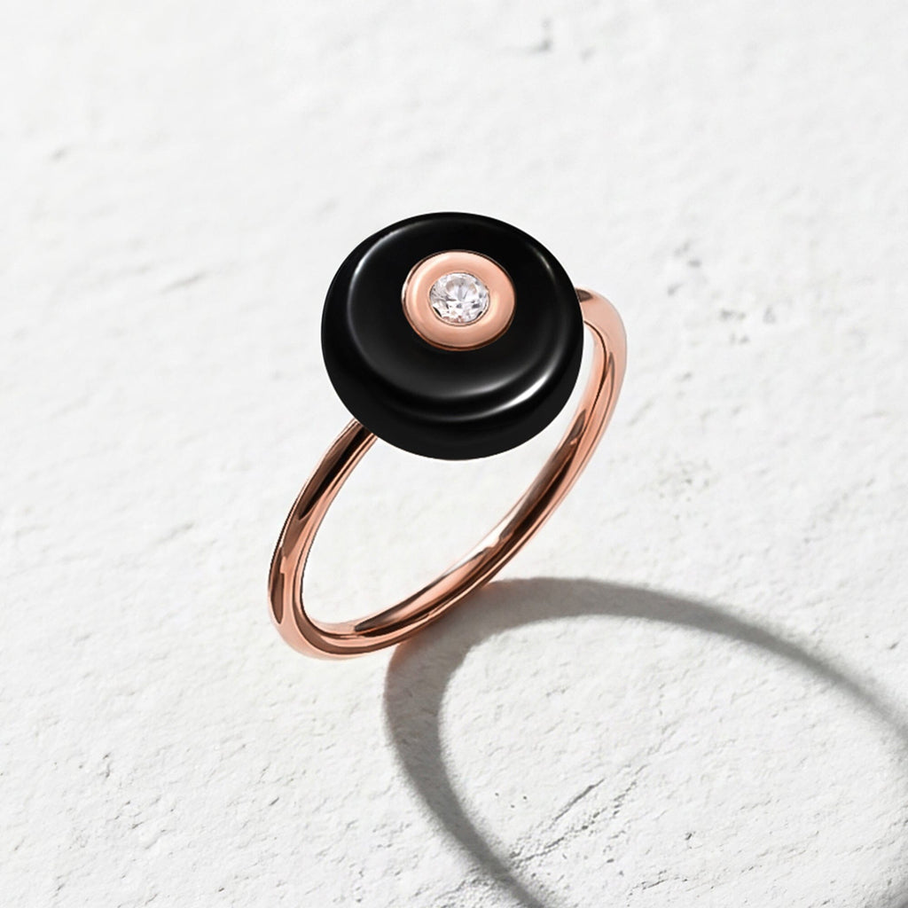 Black Obsidian Fidget Ring - Ora