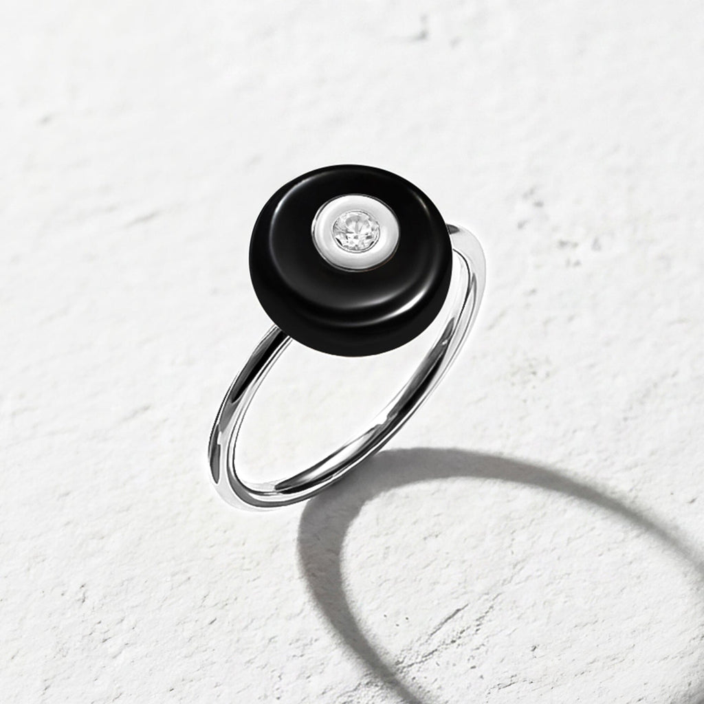 Black Obsidian Fidget Ring - Ora