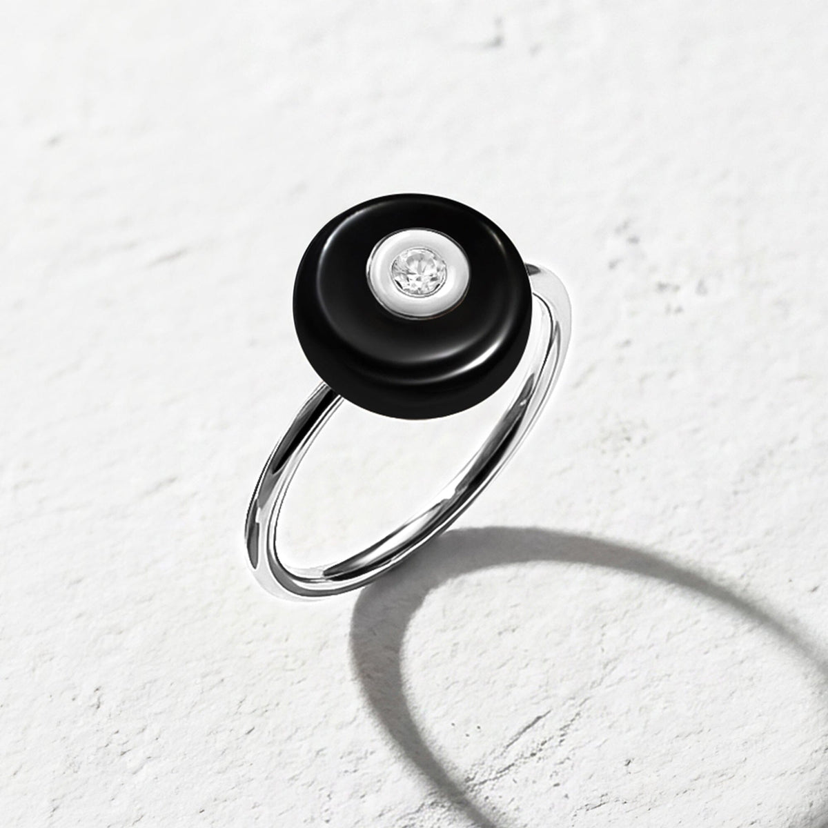 Black Obsidian Fidget Ring - Ora