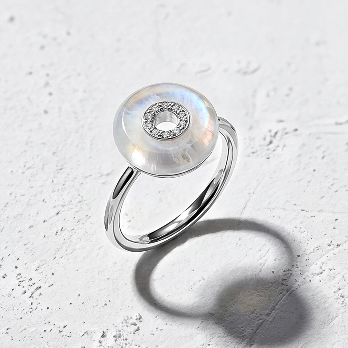 Moonstone Fidget Ring - Liora