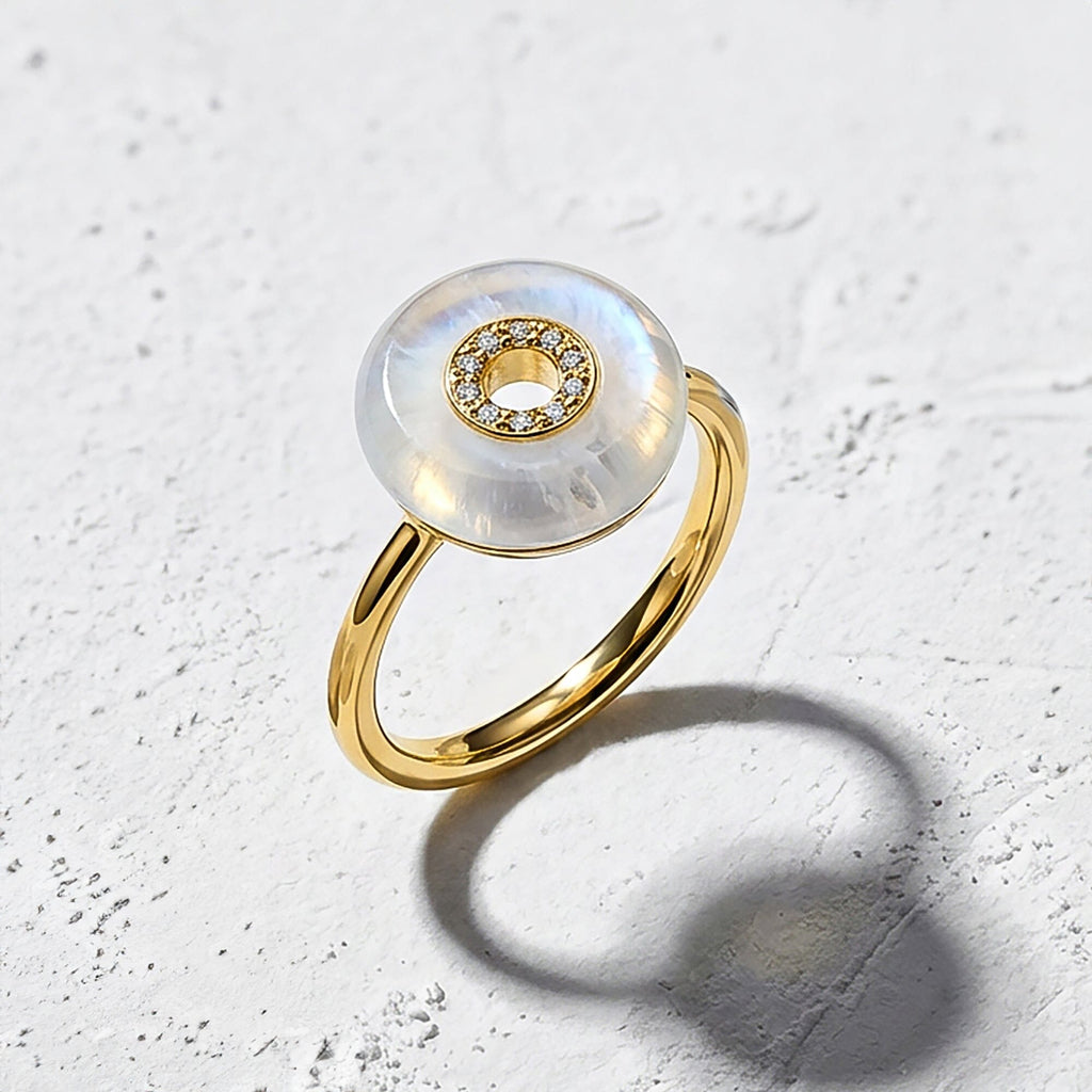 Moonstone Fidget Ring - Liora