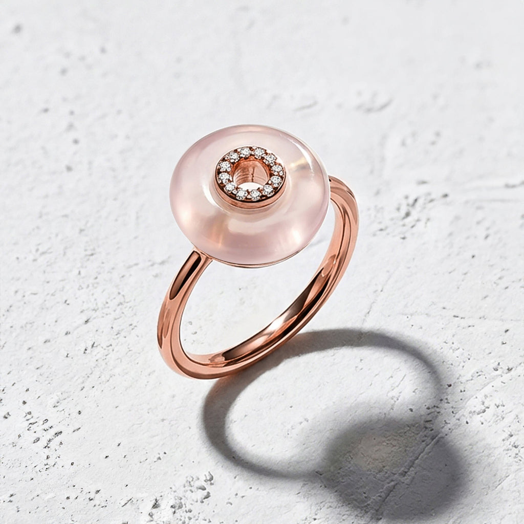 Rose Quartz Fidget Ring - Liora