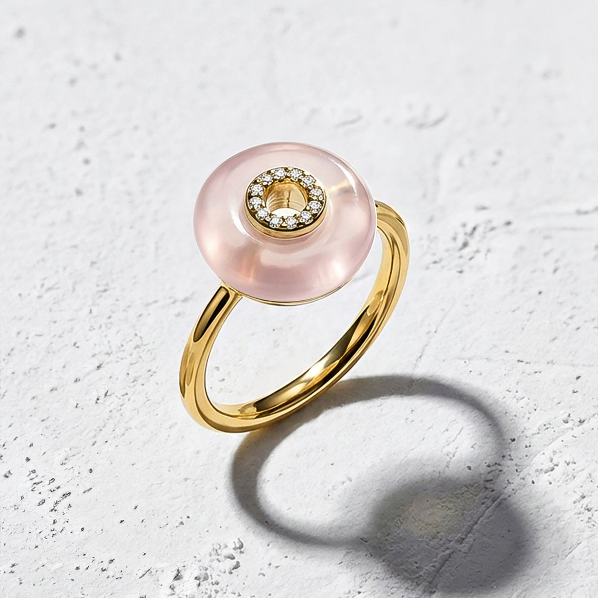Rose Quartz Fidget Ring - Liora