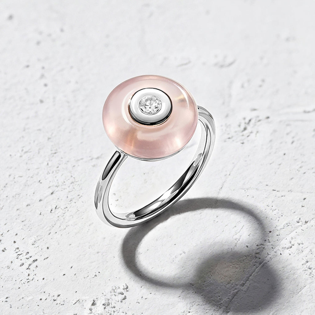 Rose Quartz Fidget Ring - Ora