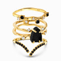 Black Obsidian Flow & Stardust & Infinite Rings