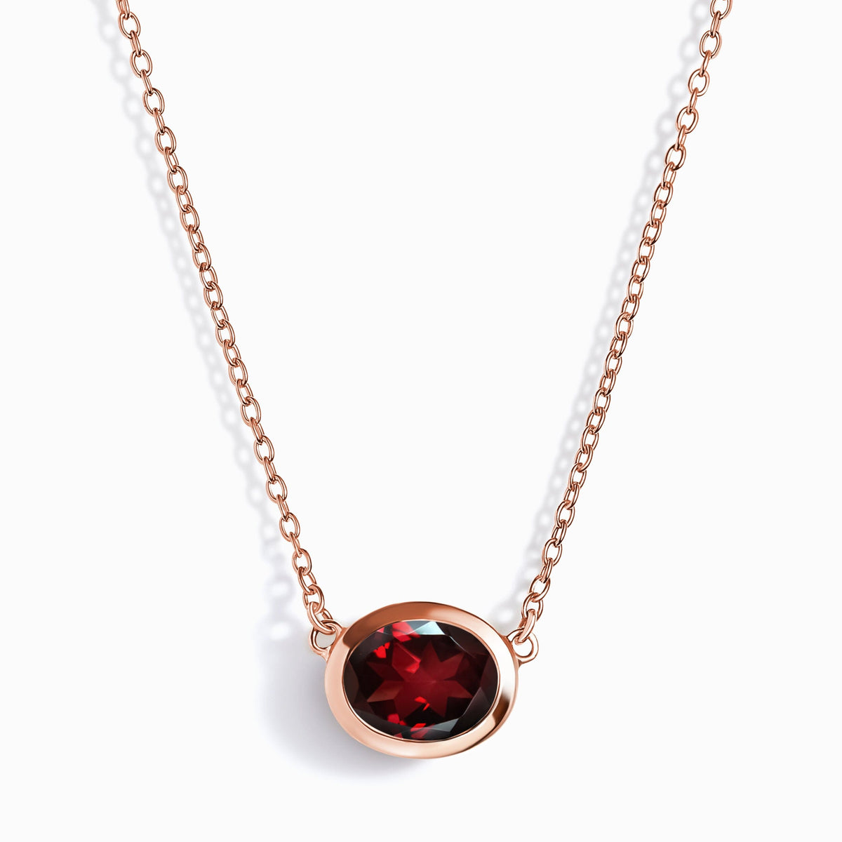 Garnet Necklace - Skin-Touch