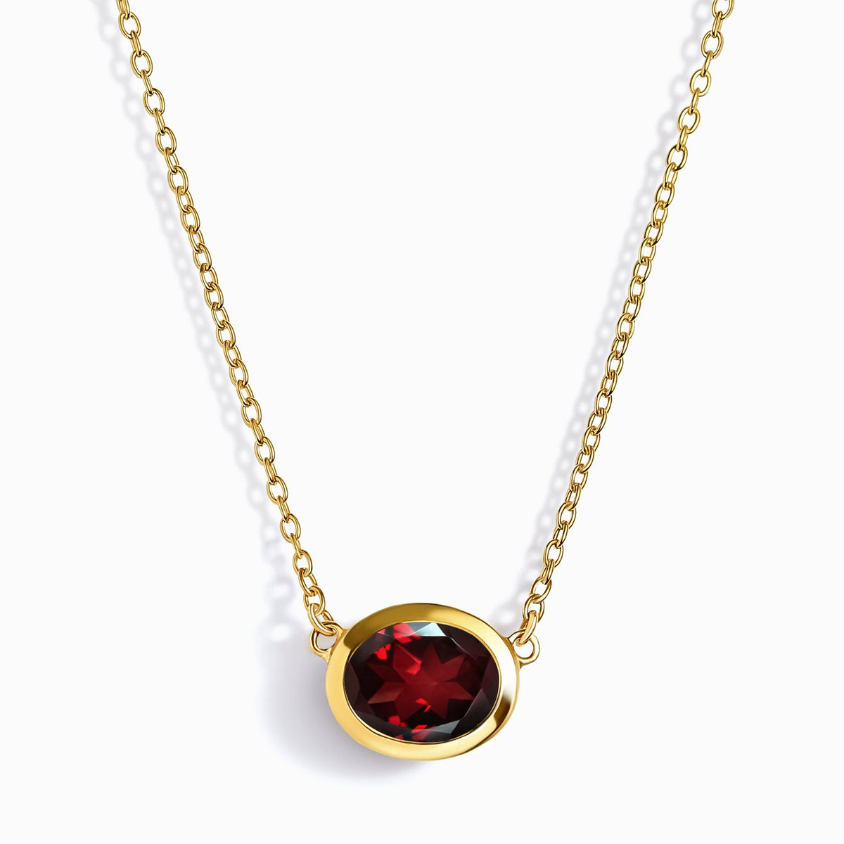 Garnet Necklace - Skin-Touch