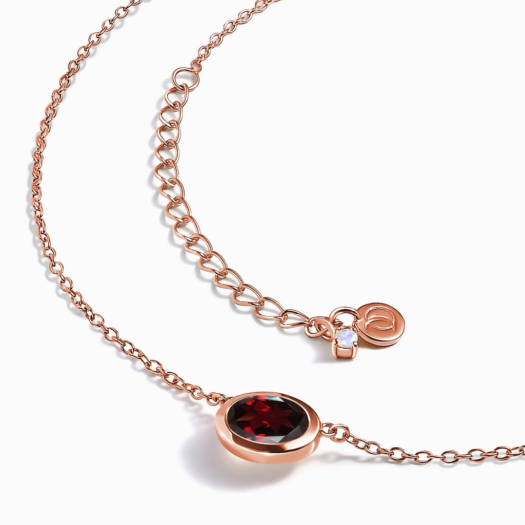 Garnet Necklace - Skin-Touch