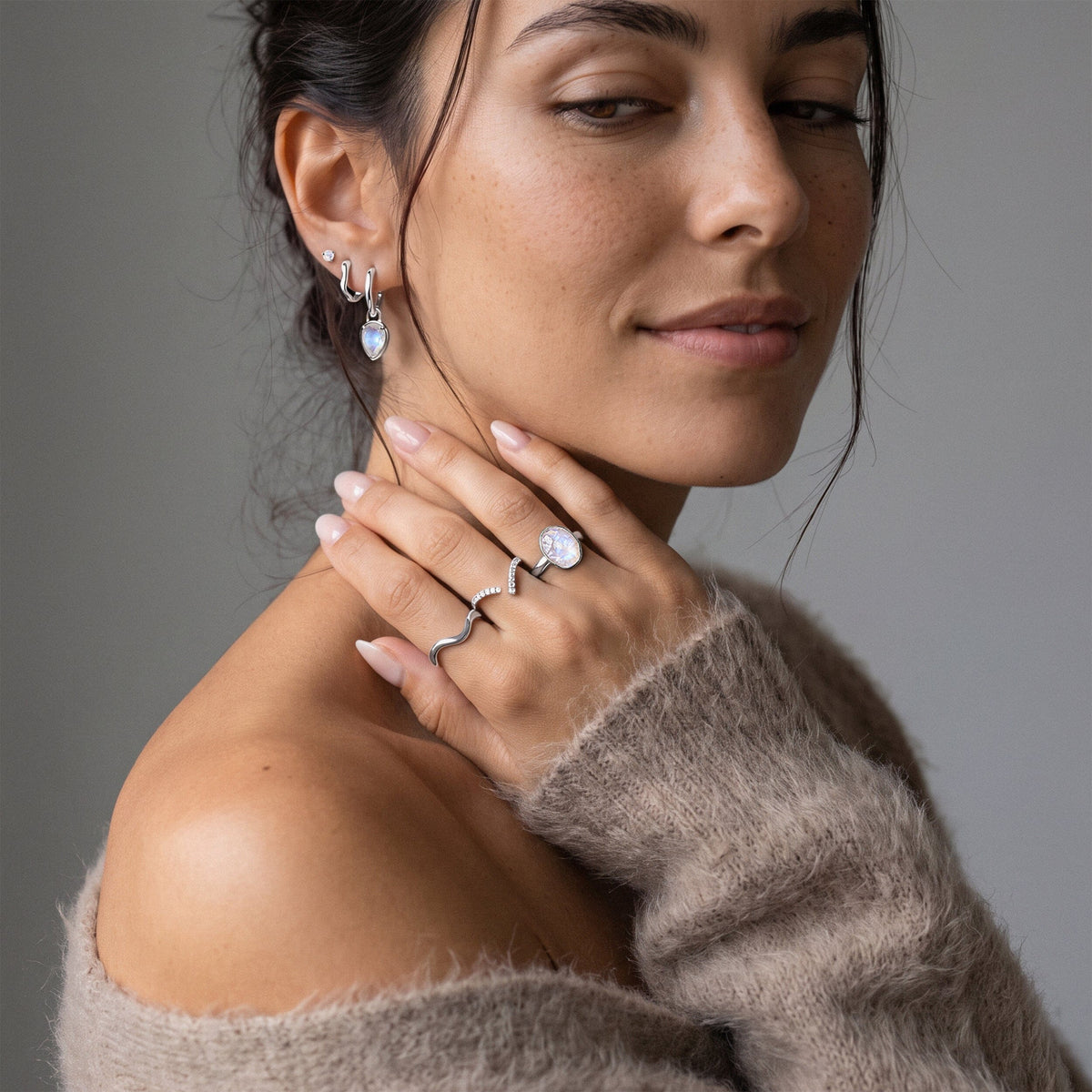 Moonstone Ring - Enfolded