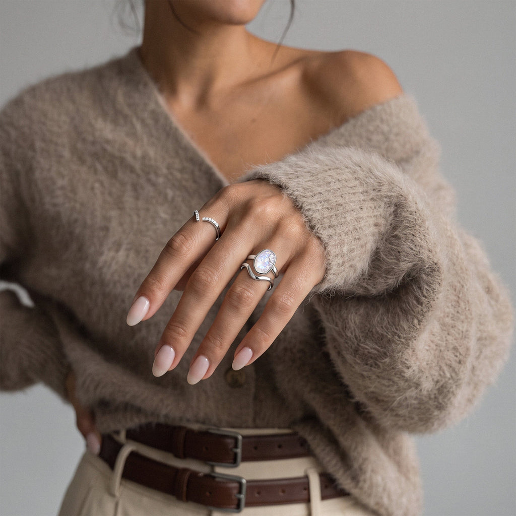 Moonstone Ring - Enfolded