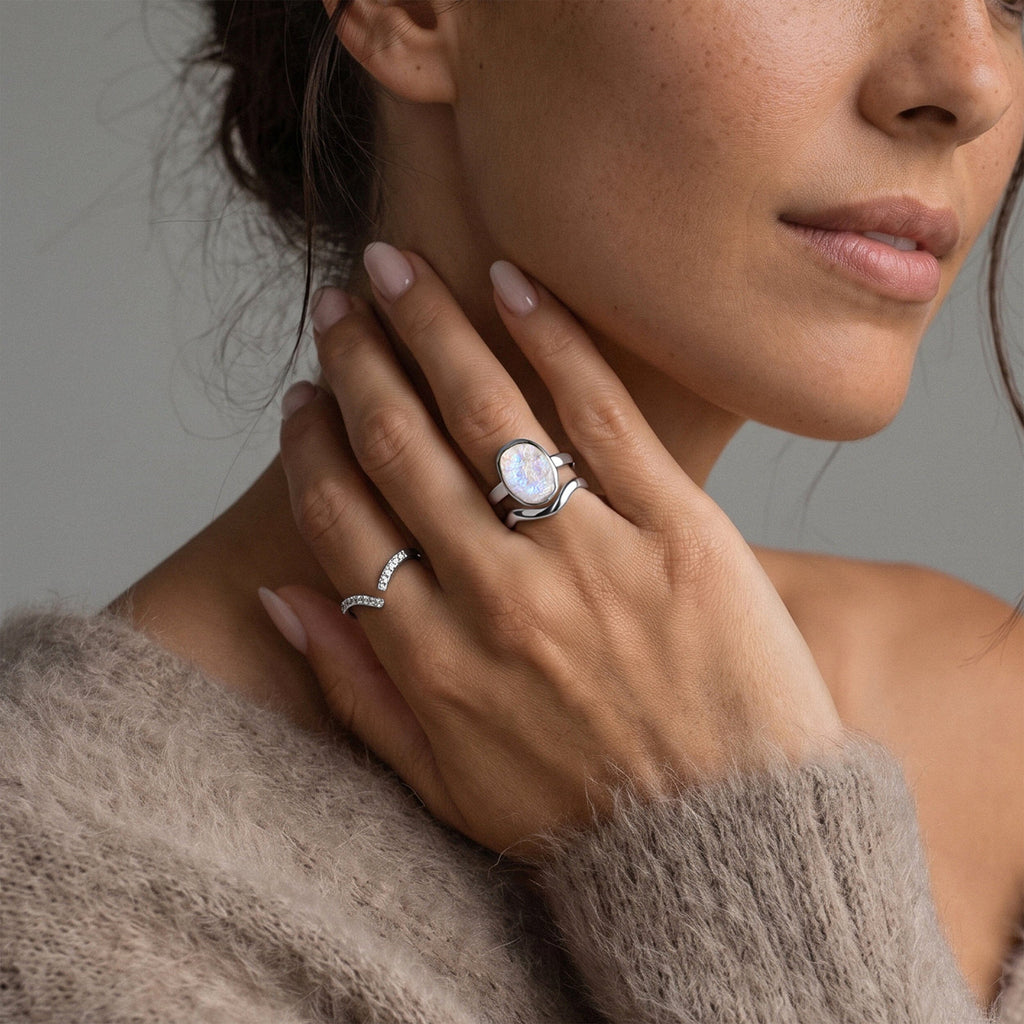 Moonstone Ring - Enfolded