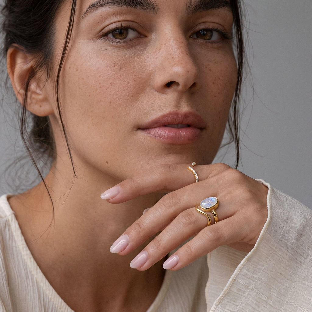 Moonstone Ring - Enfolded