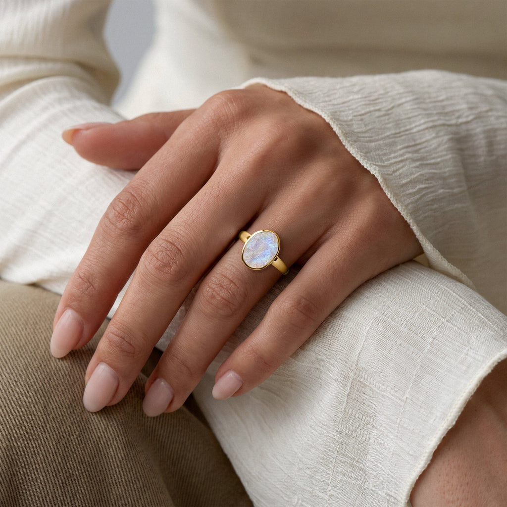 Moonstone Ring - Enfolded