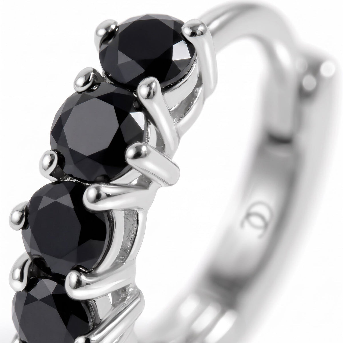 Black Onyx Earrings - Bonny Hoops - December Birthstone