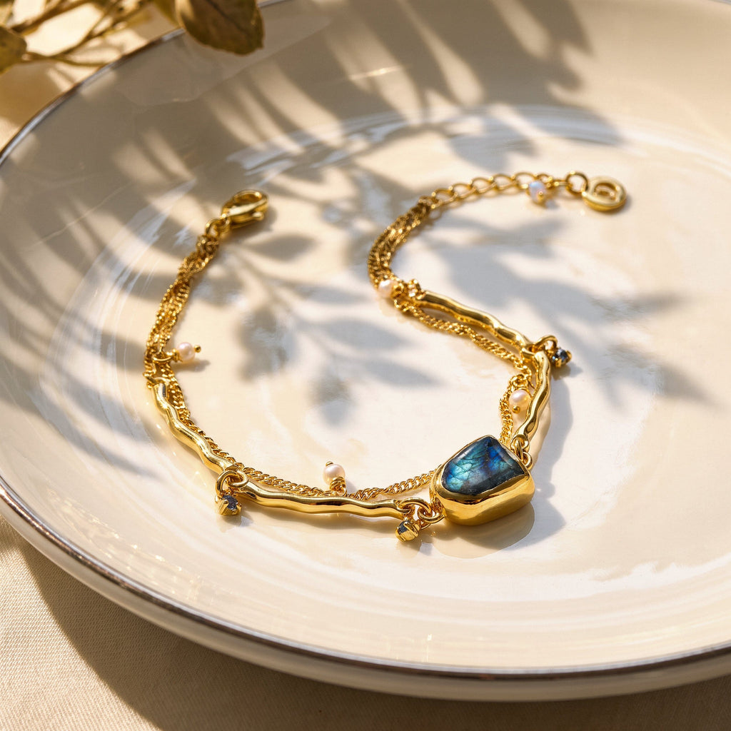 Labradorite Pearl Bracelet - Heirloom