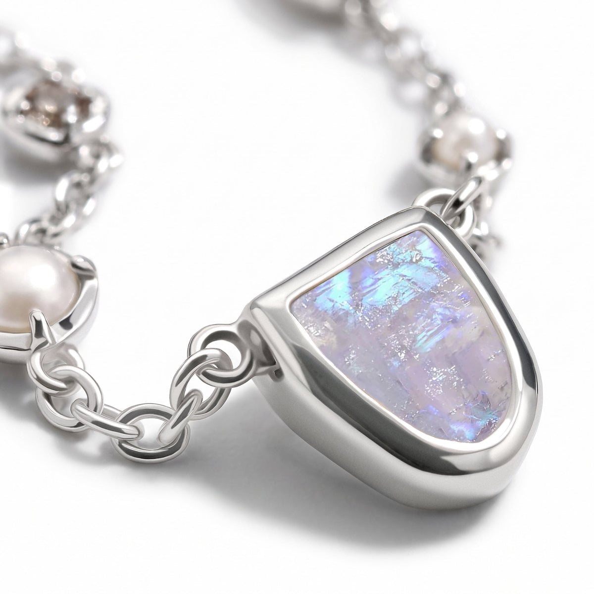 Moonstone Pearl Necklace - Heirloom