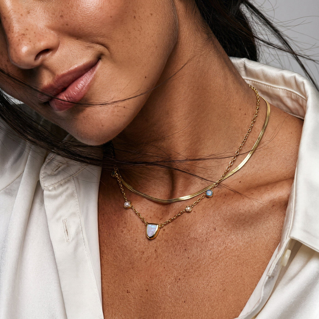 Moonstone Pearl Necklace - Heirloom