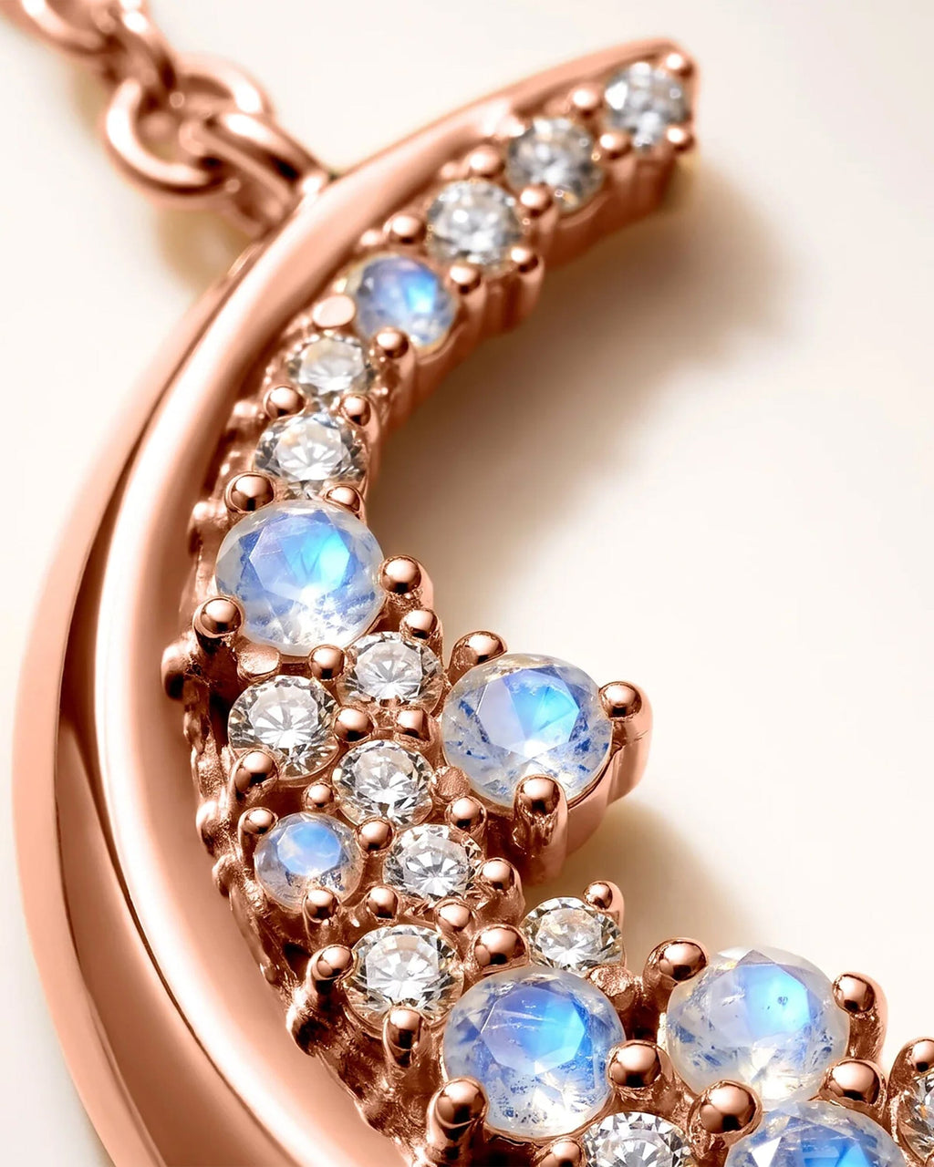 Moonstone White Zircon Necklace - Lush Luna