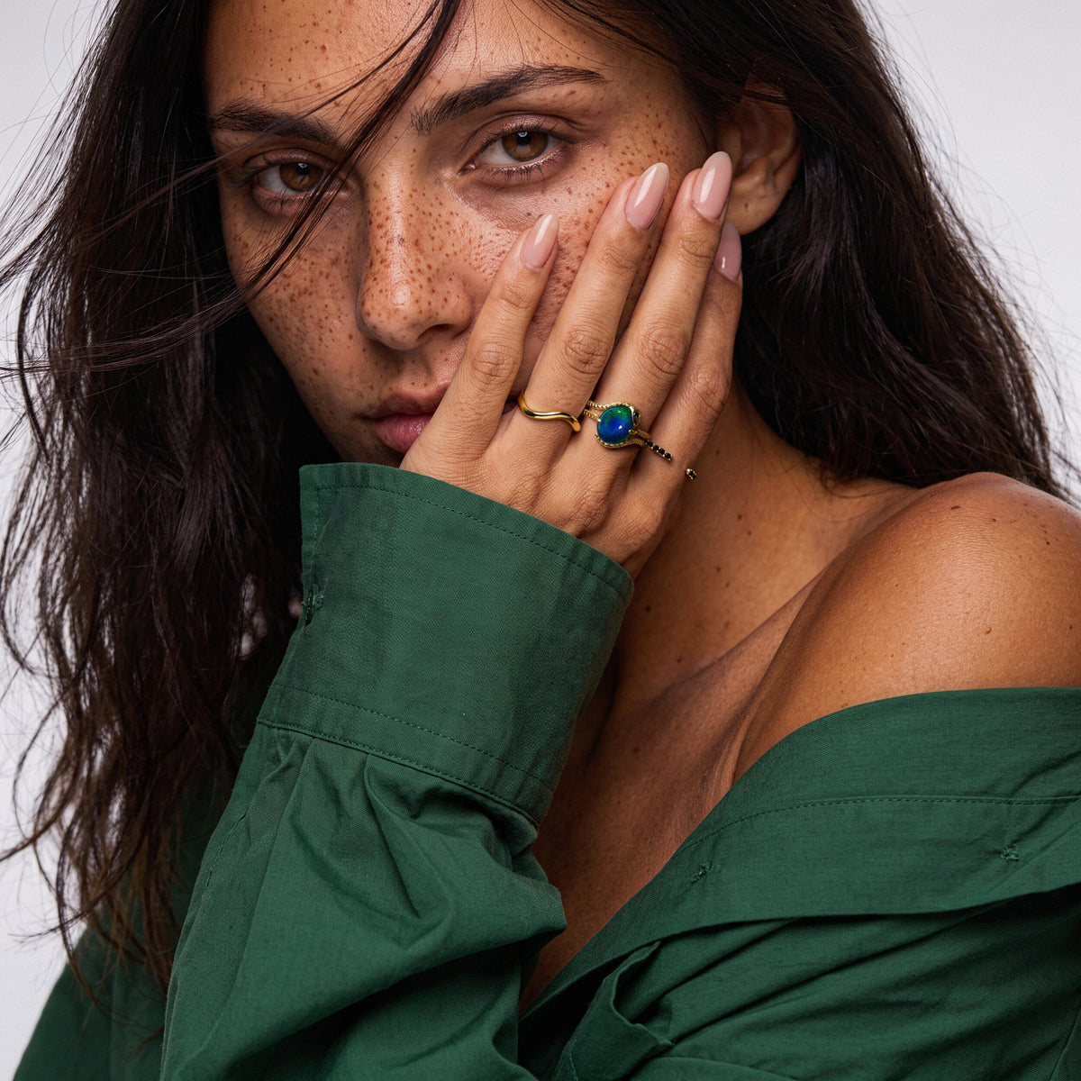 Mood Serpent & Twinkling & Waves Rings