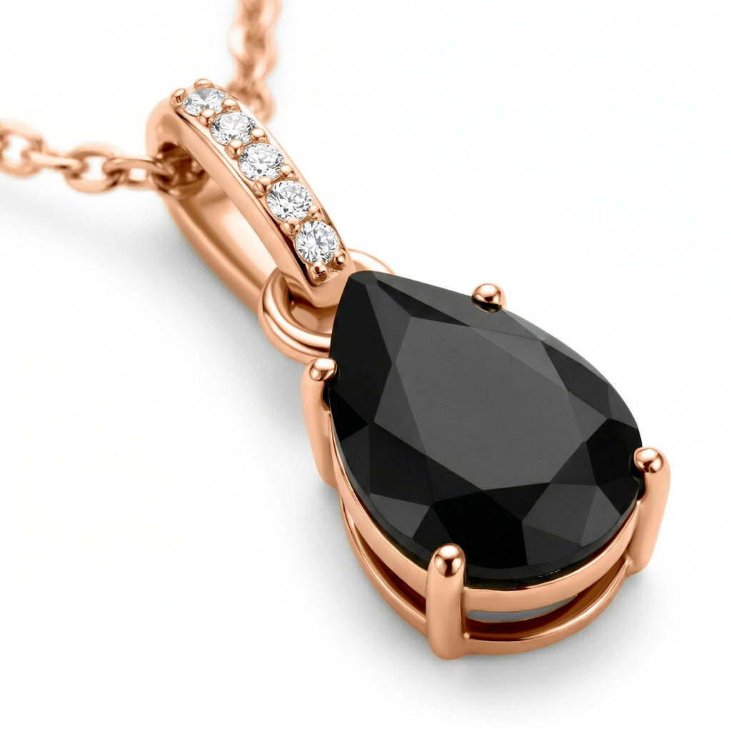 Black Onyx Necklace Sway - December Birthstone