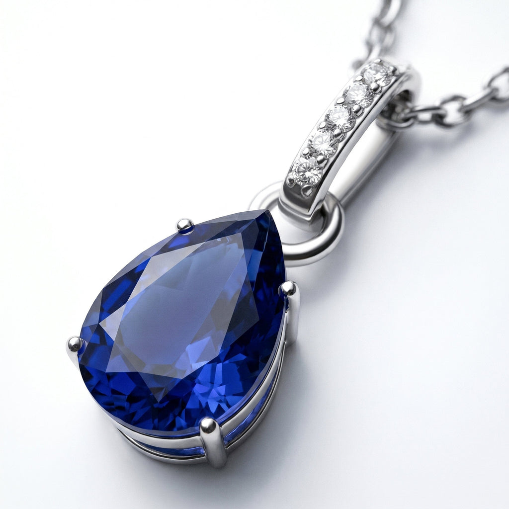 Blue Sapphire Necklace Sway - September Birthstone