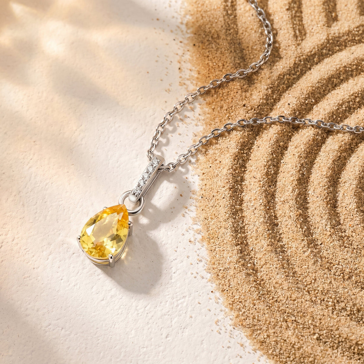 Citrine Necklace Sway - November Birthstone