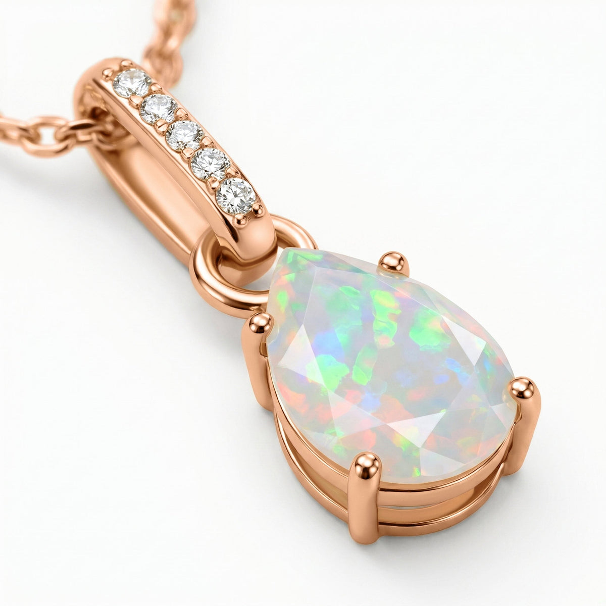 Opal Necklace Sway - October Birthstone