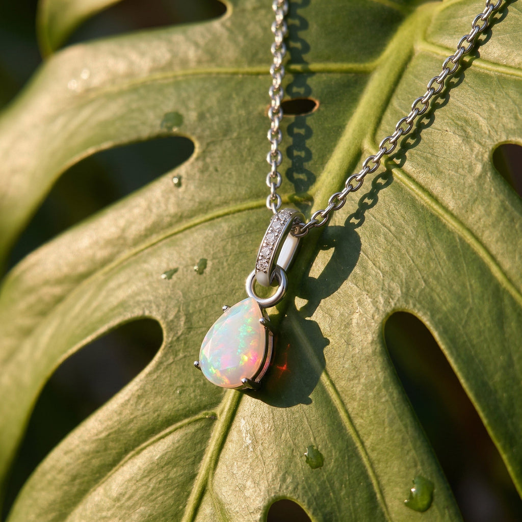 Opal Necklace Sway - October Birthstone