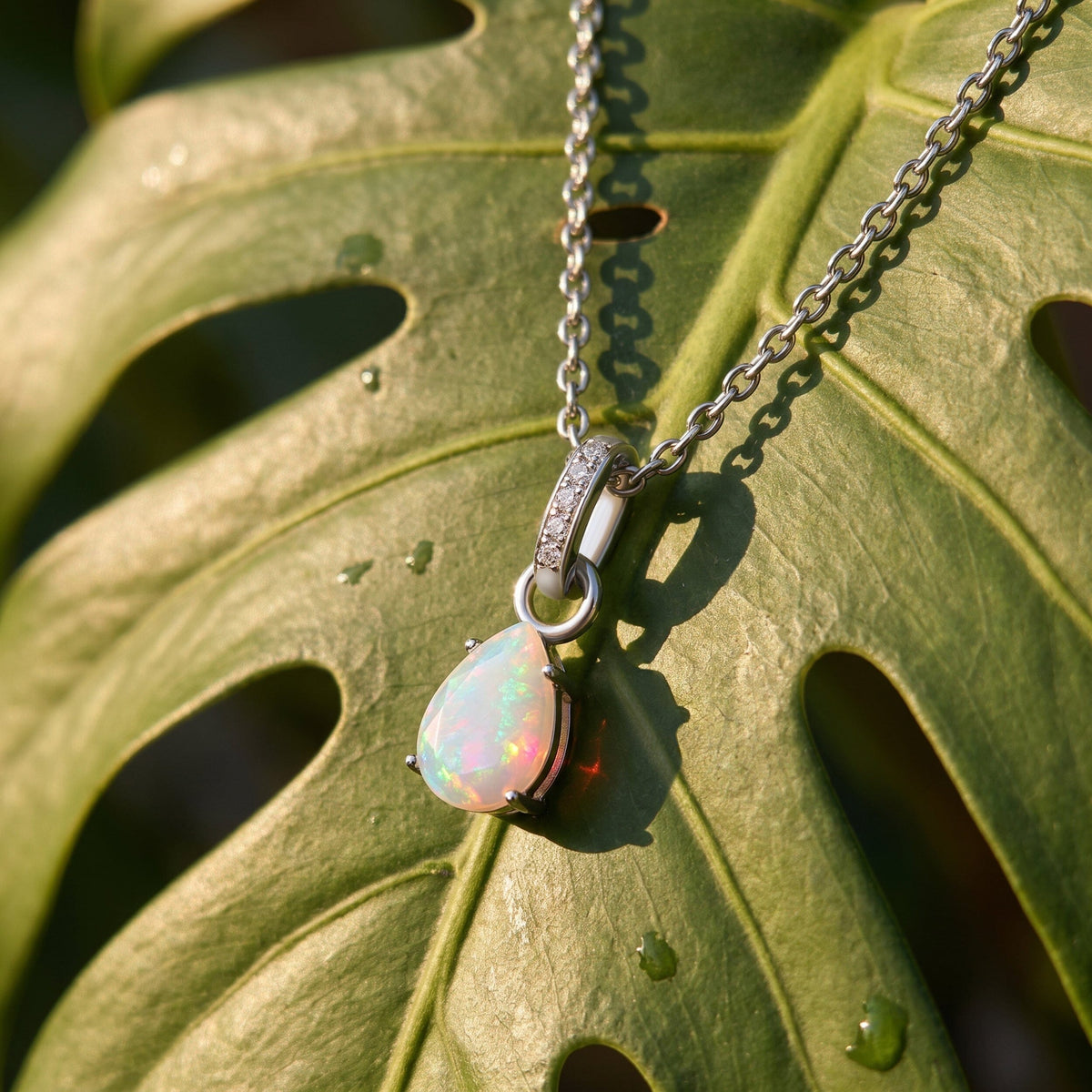 Opal Necklace Sway - October Birthstone