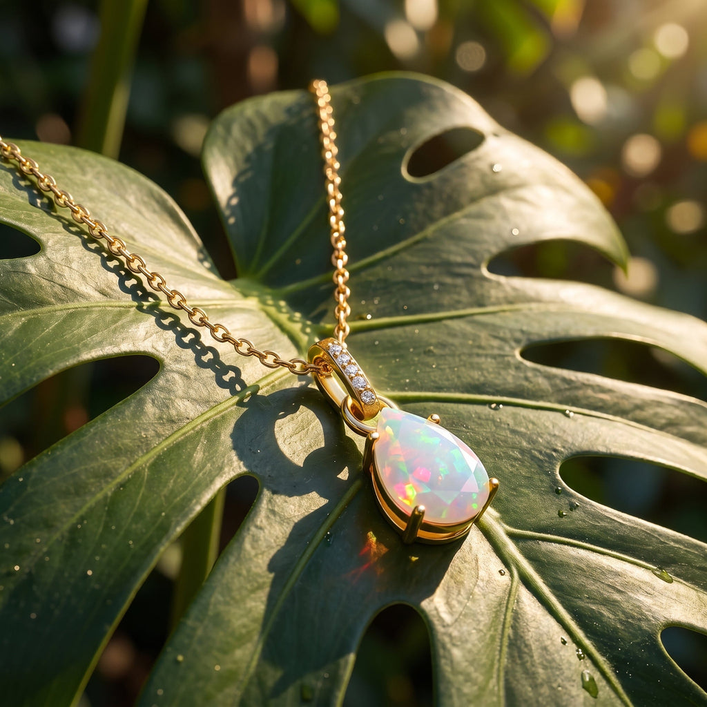 Opal Necklace Sway - October Birthstone