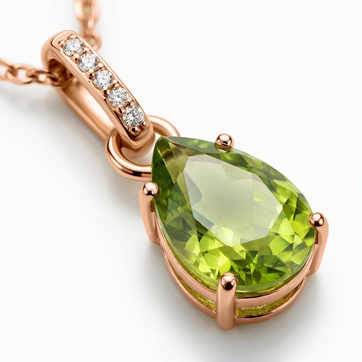 Peridot Necklace Sway - August Birthstone