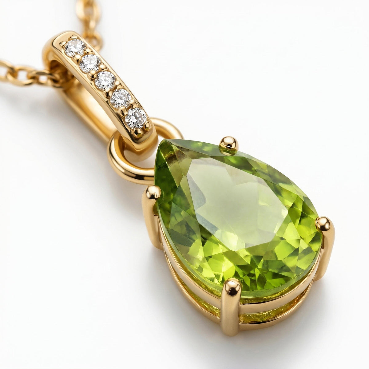 Peridot Necklace Sway - August Birthstone