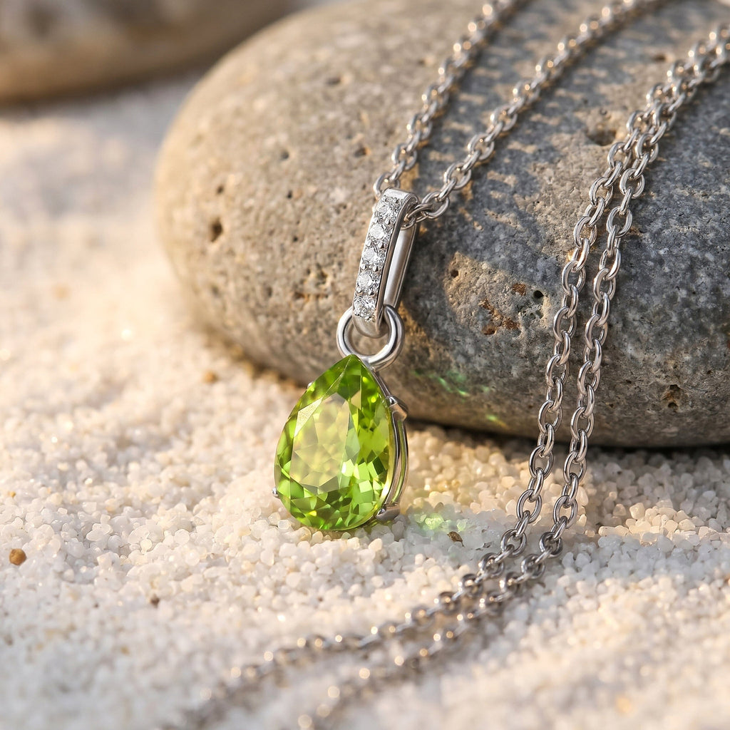 Peridot Necklace Sway - August Birthstone
