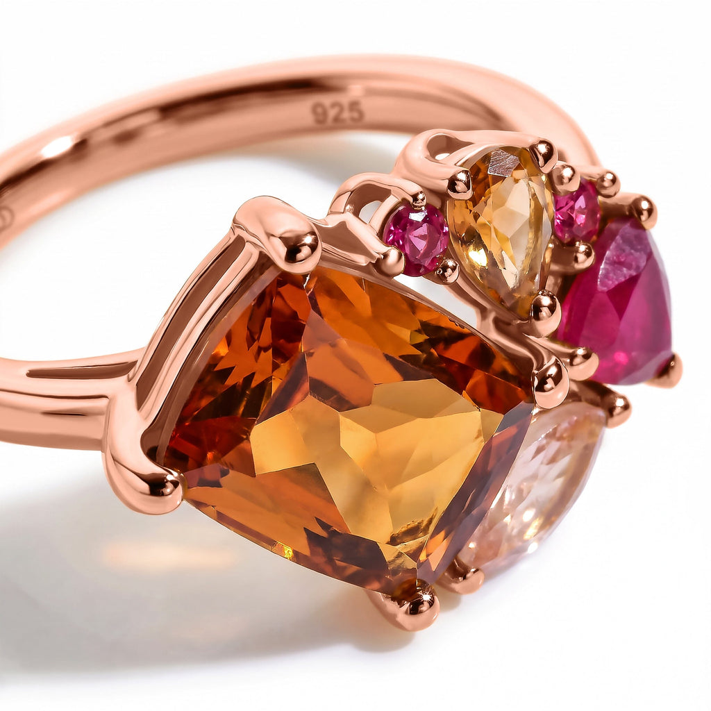 Citrine Ring - Mosaic