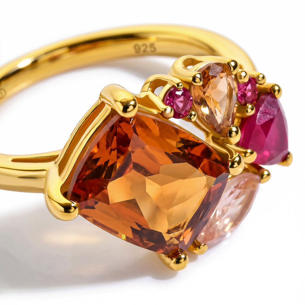 Citrine Ring - Mosaic