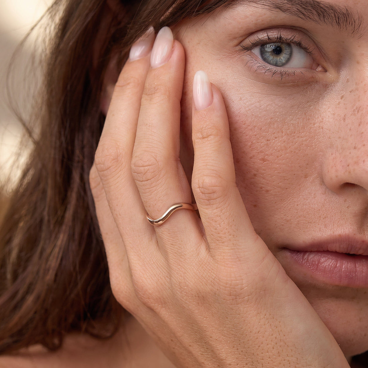 Stackable Ring Band - Waves