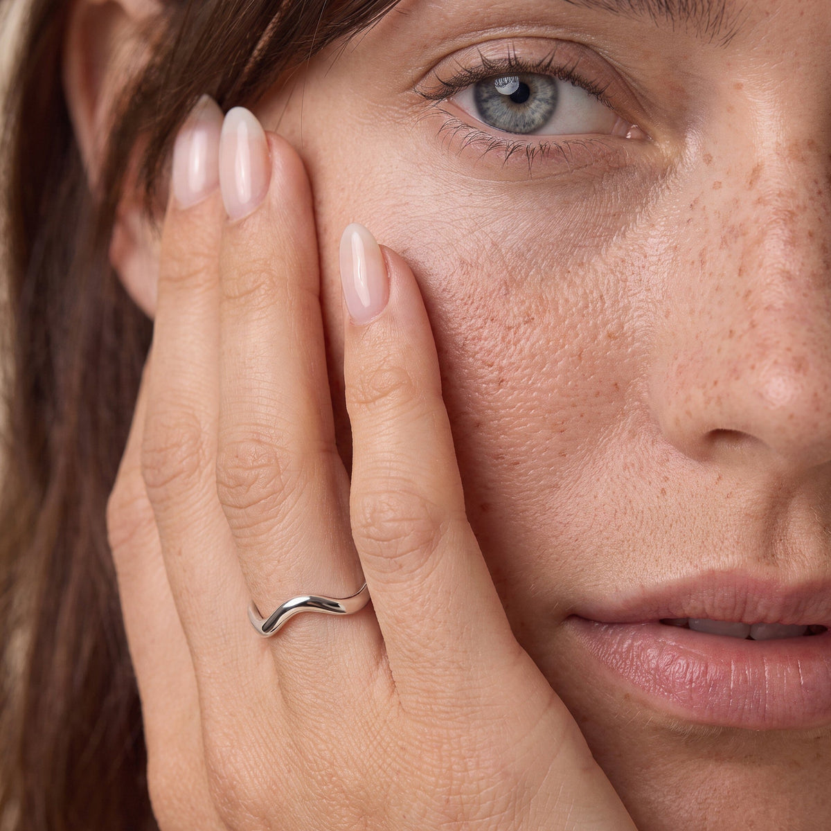 Stackable Ring Band - Waves