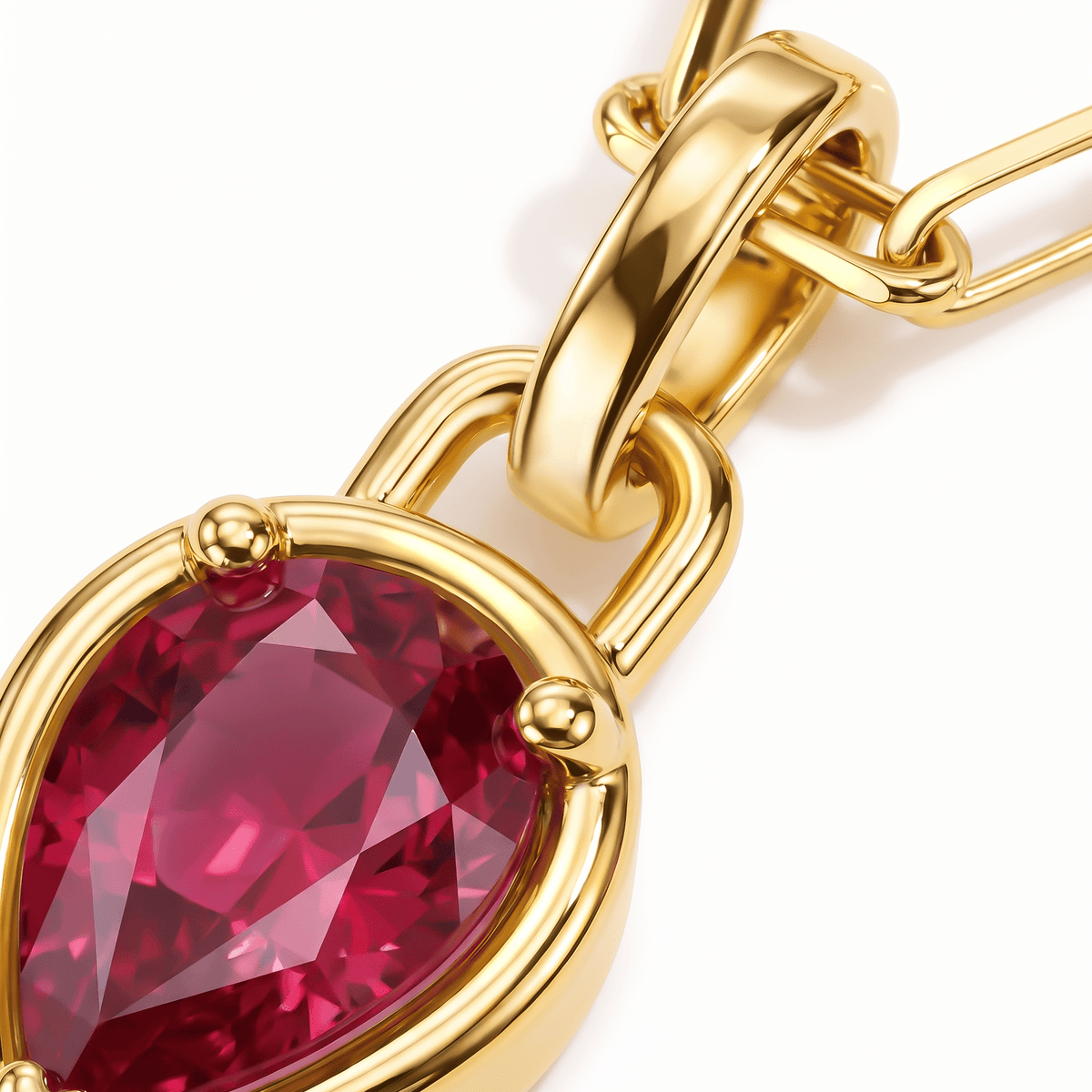Ruby Talis Widelink Necklace - July Birthstone