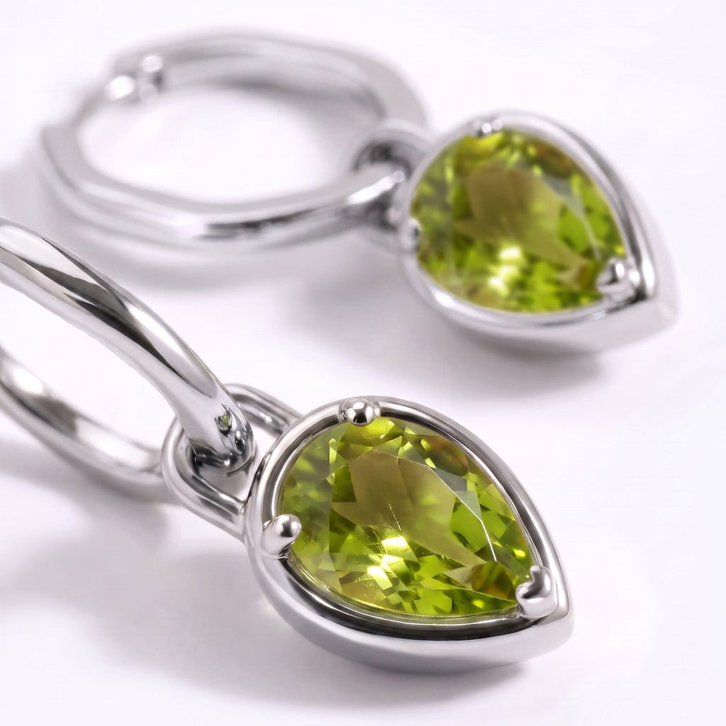 Peridot Talis Hoops - August Birthstone