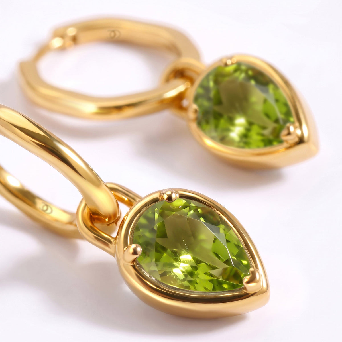 Peridot Talis Hoops - August Birthstone