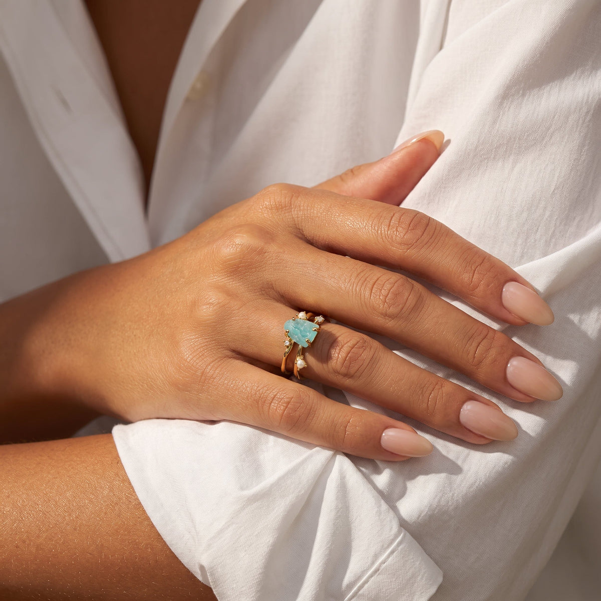 Amazonite Ring - Flow