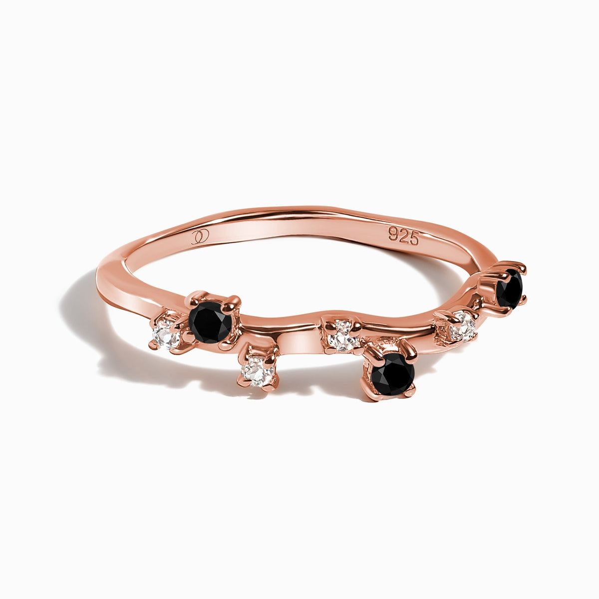 Black Onyx Ring - Stardust Band